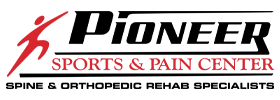 The Pioneer Sports & Pain Center website sidebar logo